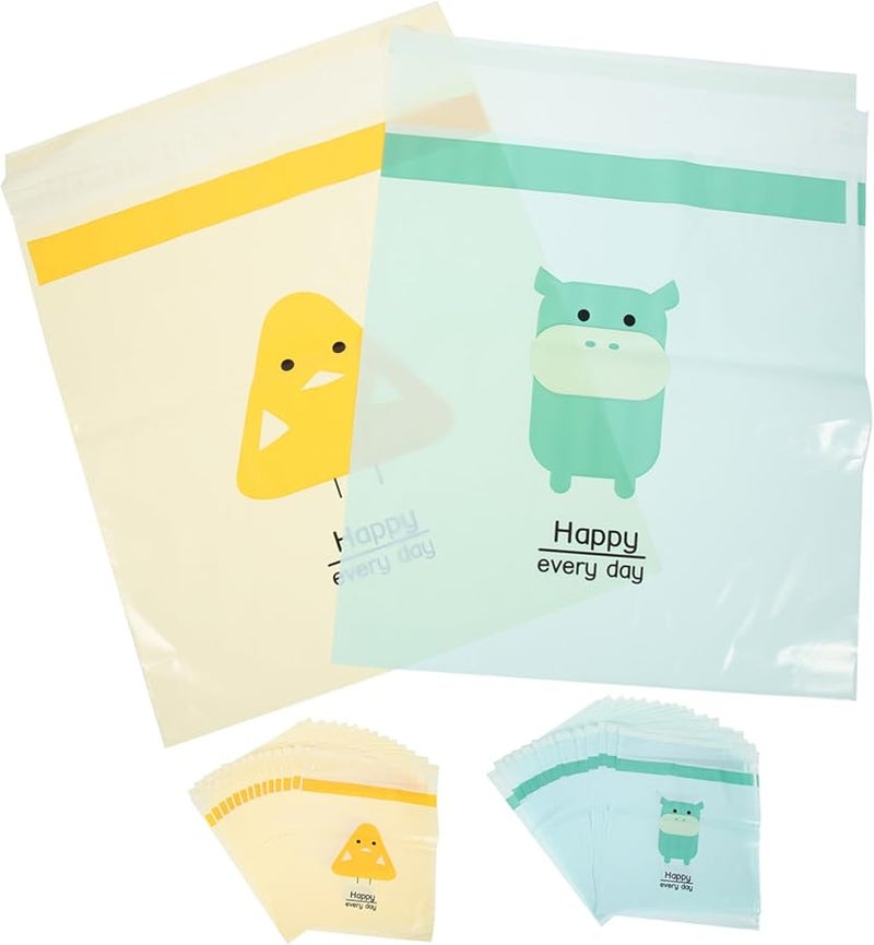 30 قطعة من أكياس القمامة ذاتية اللاصق، أكياس قمامة لاصقة، مادة البولي إيثيلين، مقاومة للتسرب، للسيارة والمطبخ والمكتب - Image 1